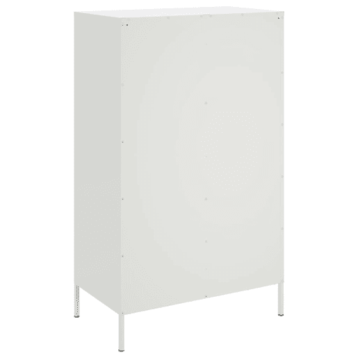 vidaXL Aparador alto 68x39x113 cm aço branco