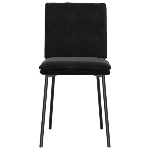 vidaXL Cadeiras de jantar 2 pcs veludo preto vidaXL Cadeiras de jantar 2 pcs veludo preto