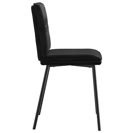 vidaXL Cadeiras de jantar 2 pcs veludo preto vidaXL Cadeiras de jantar 2 pcs veludo preto
