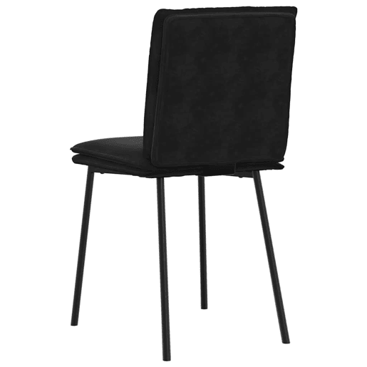 vidaXL Cadeiras de jantar 2 pcs veludo preto vidaXL Cadeiras de jantar 2 pcs veludo preto