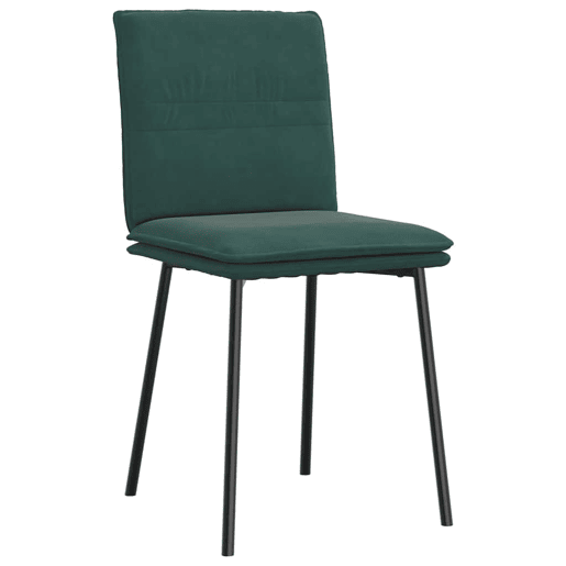 vidaXL Cadeiras de jantar 2 pcs veludo verde-escuro vidaXL Cadeiras de jantar 2 pcs veludo verde-escuro