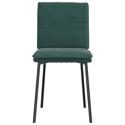 vidaXL Cadeiras de jantar 2 pcs veludo verde-escuro vidaXL Cadeiras de jantar 2 pcs veludo verde-escuro