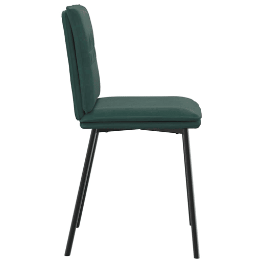 vidaXL Cadeiras de jantar 2 pcs veludo verde-escuro vidaXL Cadeiras de jantar 2 pcs veludo verde-escuro