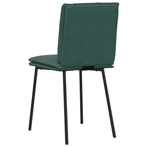 vidaXL Cadeiras de jantar 2 pcs veludo verde-escuro vidaXL Cadeiras de jantar 2 pcs veludo verde-escuro