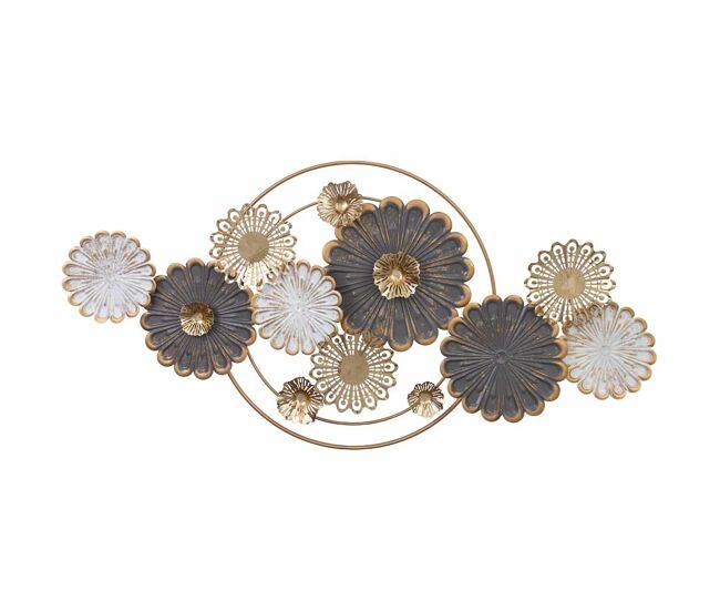 Mural decorativo de pared de metal 118,7x59,7x7,0