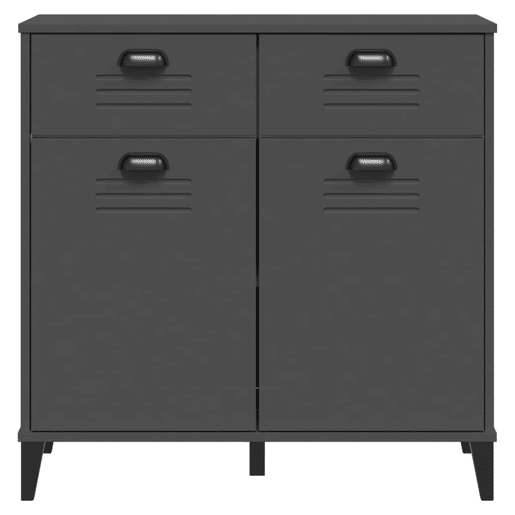 vidaXL Aparador VIKEN 80x40x80 cm derivados de madeira antracite vidaXL Aparador VIKEN 80x40x80 cm derivados de madeira antracite