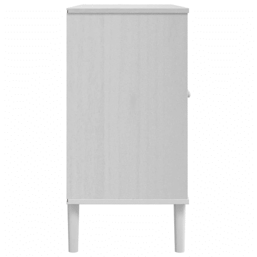 vidaXL Aparador SENJA aspeto de vime 112x40x80 cm pinho maciço branco vidaXL Aparador SENJA aspeto de vime 112x40x80 cm pinho maciço branco