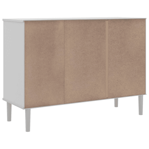 vidaXL Aparador SENJA aspeto de vime 112x40x80 cm pinho maciço branco vidaXL Aparador SENJA aspeto de vime 112x40x80 cm pinho maciço branco