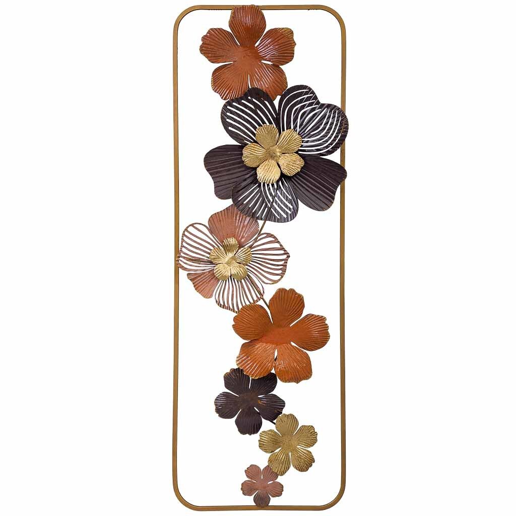 mural decorativo de pared de metal 311x895x44