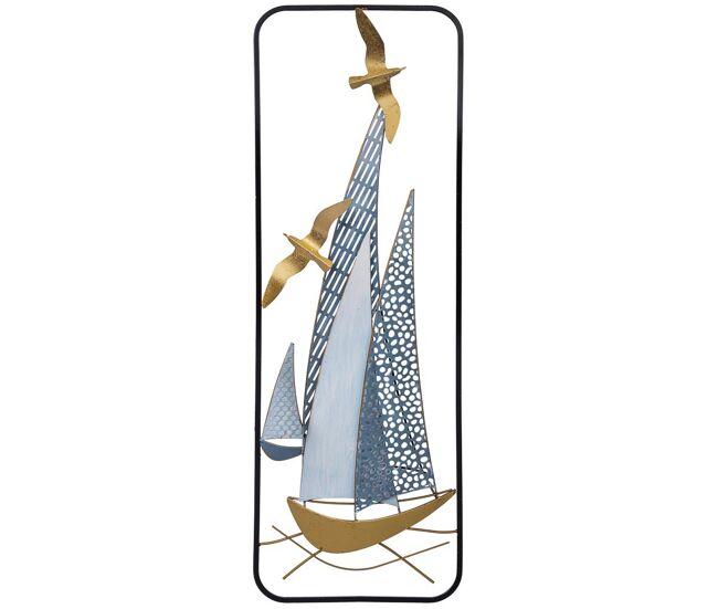 Mural decorativo de pared de metal 31,1x89,5x3,8