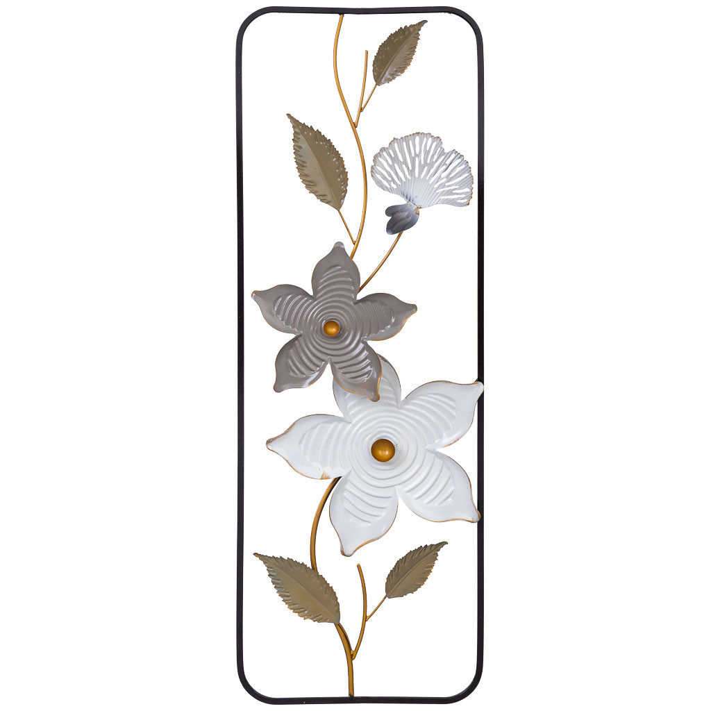 Mural decorativo de pared de metal 31,1x89,5x3,8