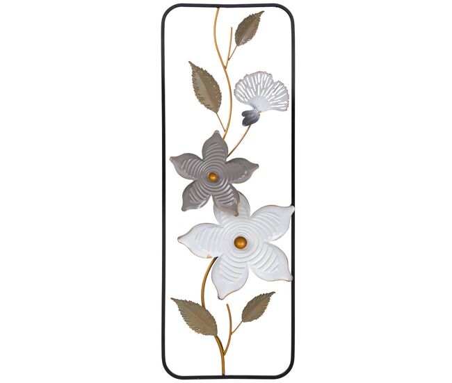 Mural decorativo de pared de metal 31,1x89,5x3,8
