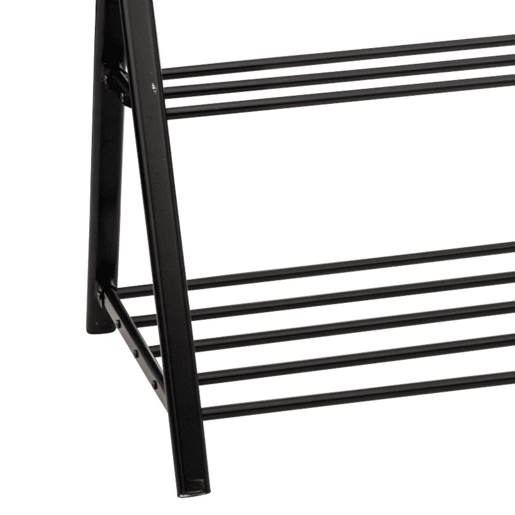 Artemis Burro Cabide Barra e Duas Prateleiras Preto 121x167 cm Artemis Burro Cabide Barra e Duas Prateleiras Preto 121x167 cm