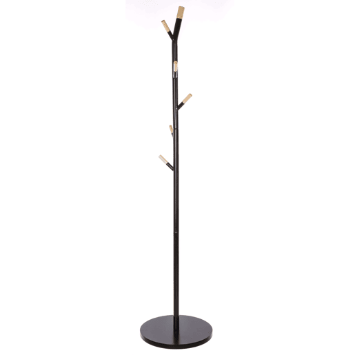 Cabide de metal preto 6 cabides 176 cm Cabide de metal preto 6 cabides 176 cm
