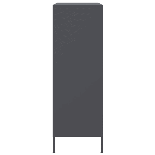 vidaXL Aparador alto 68x39x113 cm aço antracite