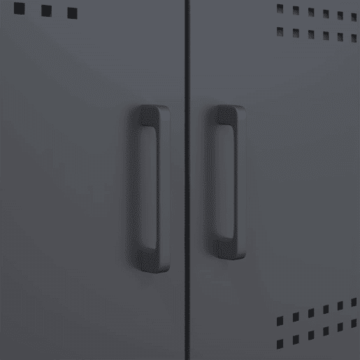 vidaXL Aparador alto 68x39x113 cm aço antracite