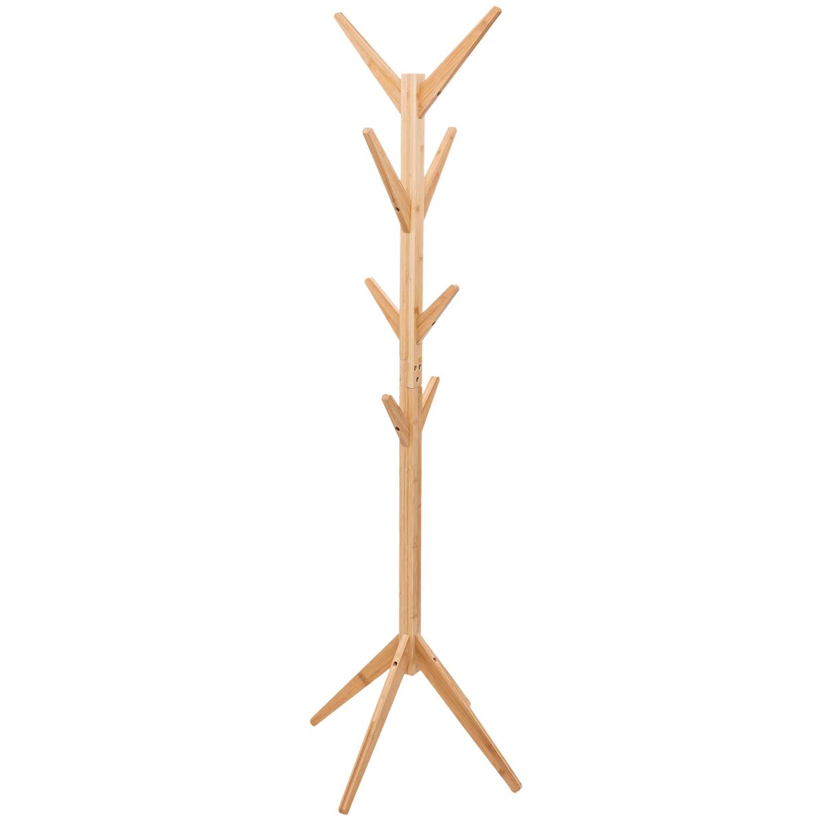 Perchero de pie arbre color roble claro multiestancias 178 cm