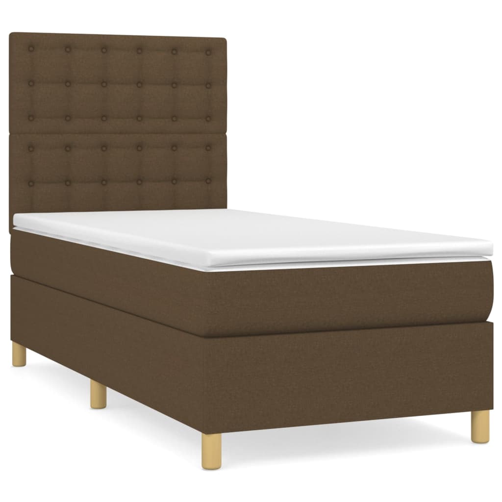 Cama box spring 90x200 Marrón