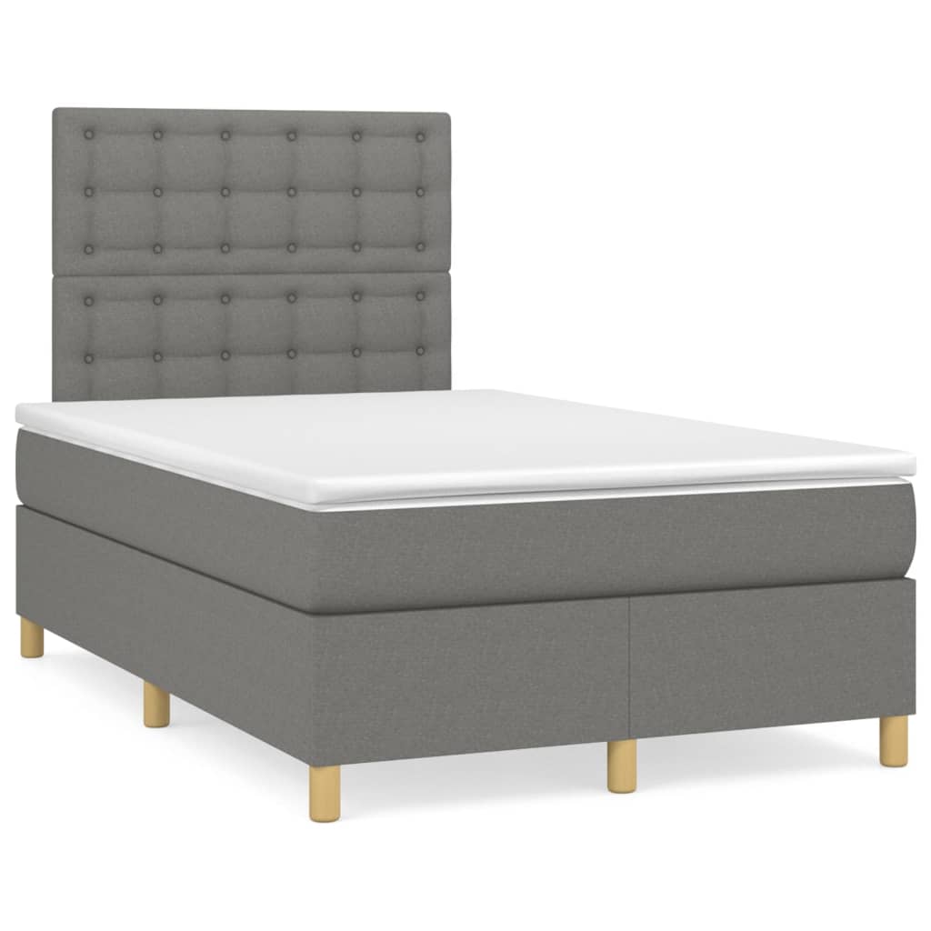 Cama box spring 120x200 Gris Oscuro