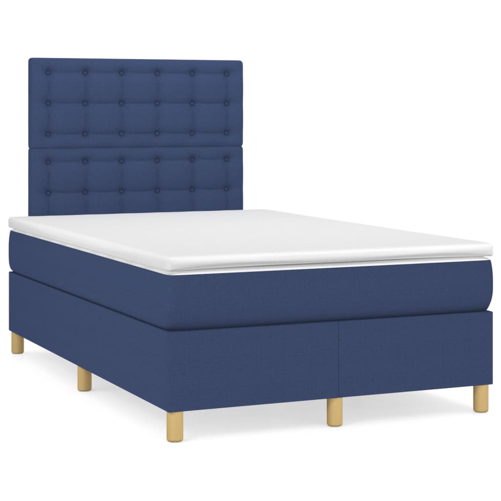 Cama box spring 120x200 Azul