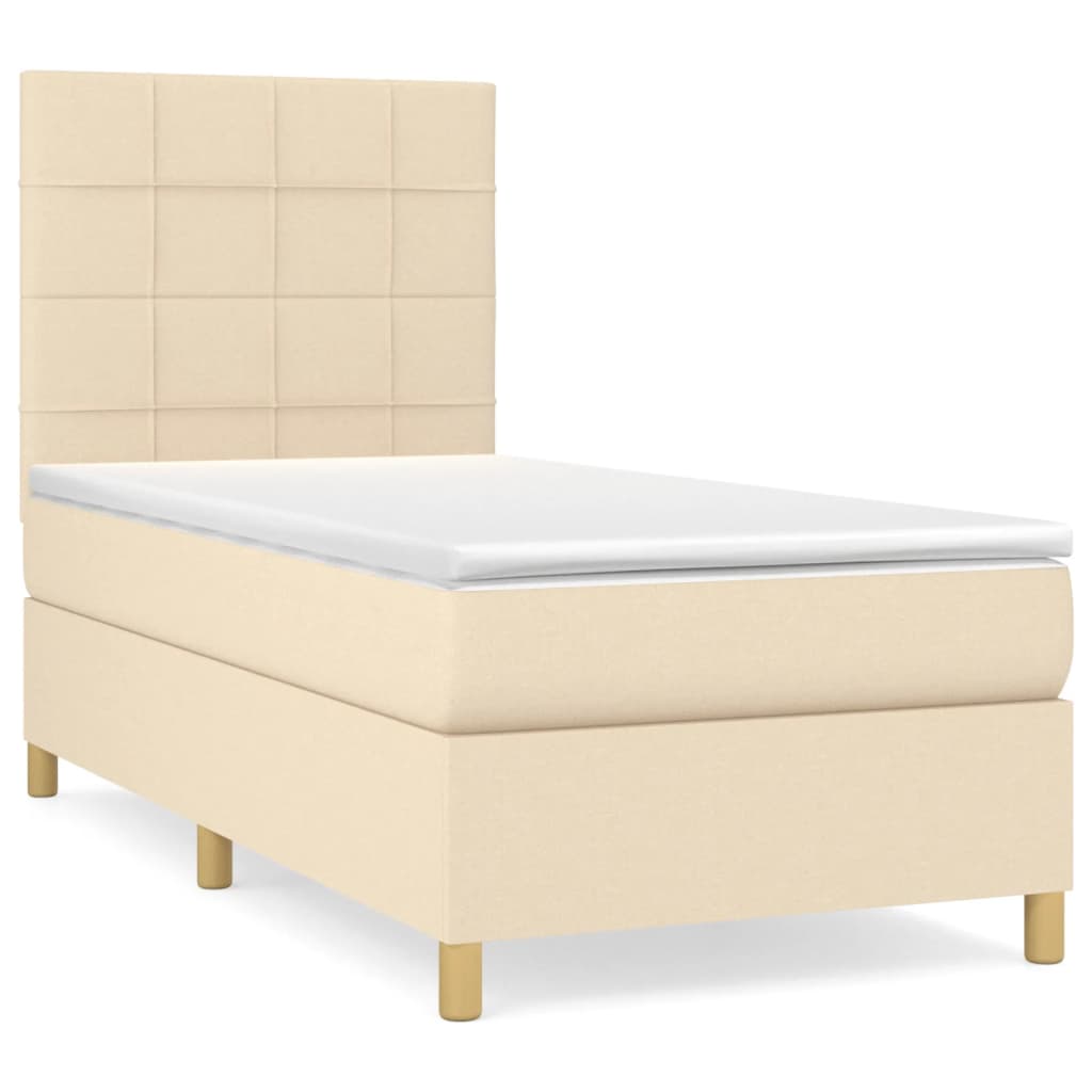 Cama box spring 90x200 Crema