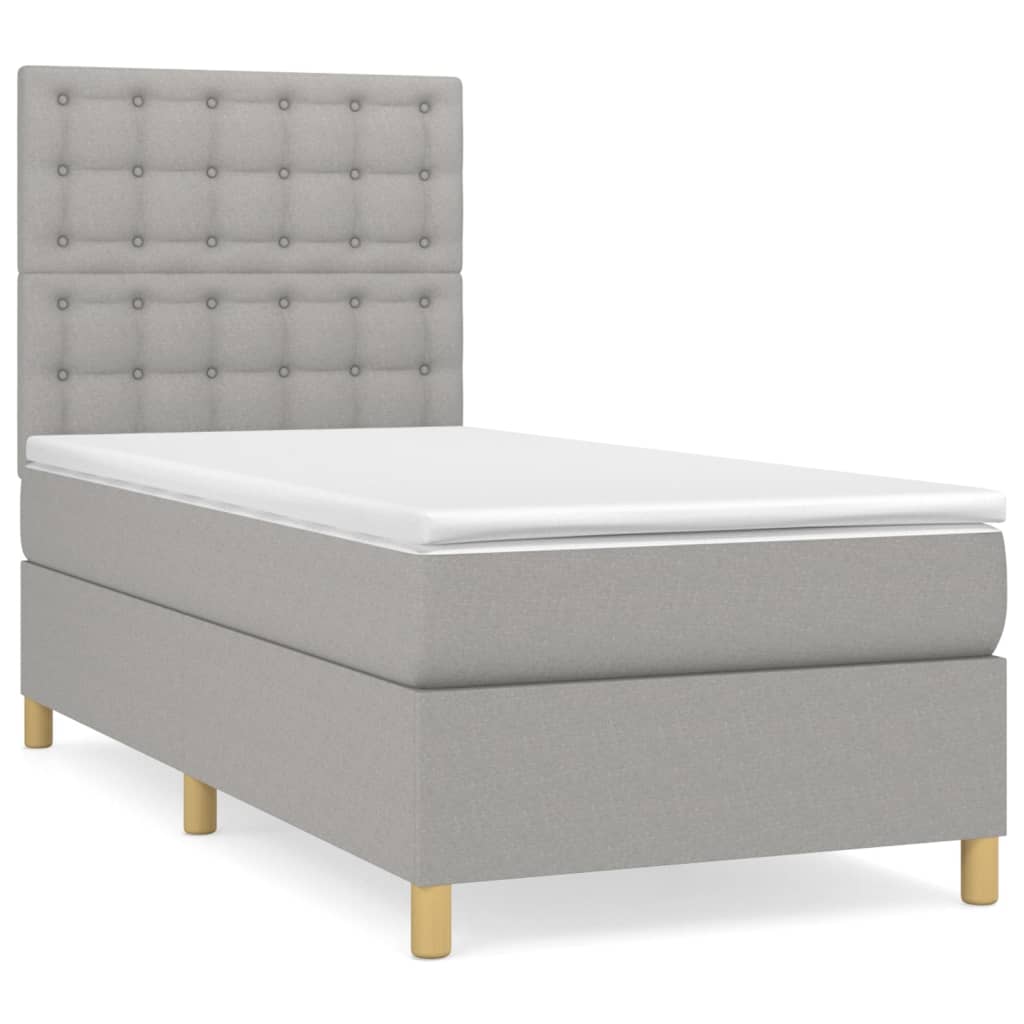 Cama box spring 80x200 Gris