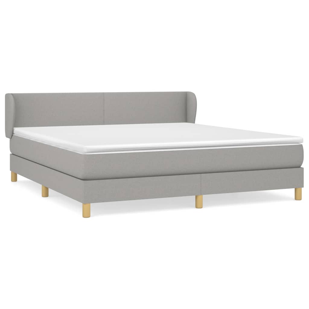 Cama box spring 160x200 Gris