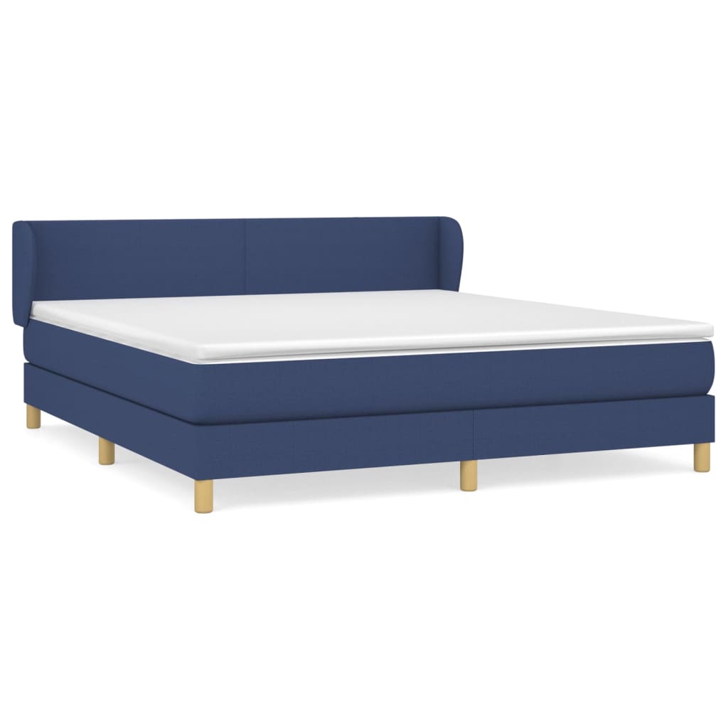 Cama box spring 180x200 Azul