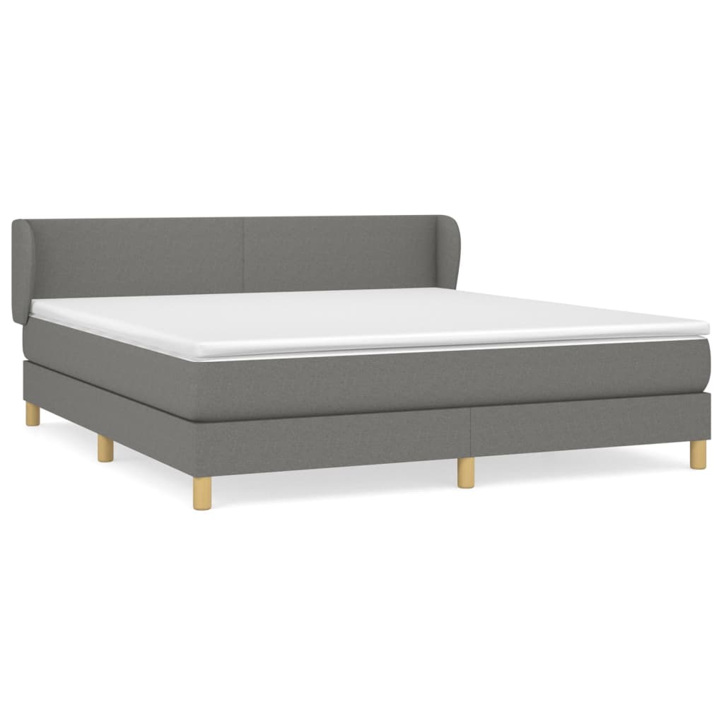 Cama box spring 160x200 Gris Oscuro