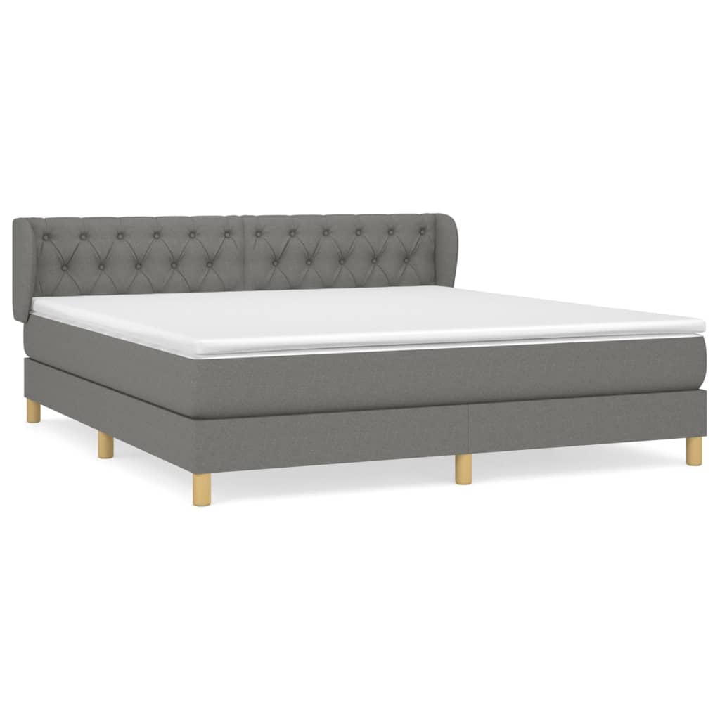 Cama box spring 160x200 Gris Oscuro