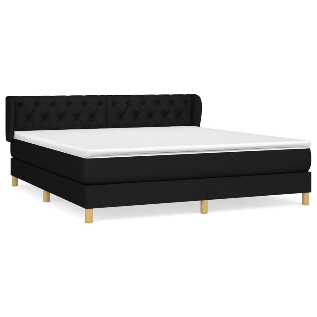 Cama box spring 160x200 Negro