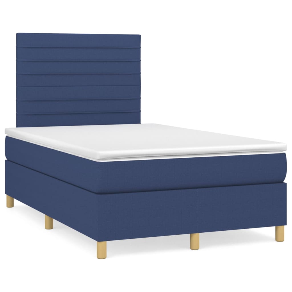 Cama box spring 120x200 Azul