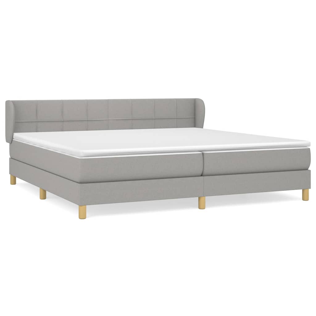 Cama box spring 200x200 Gris