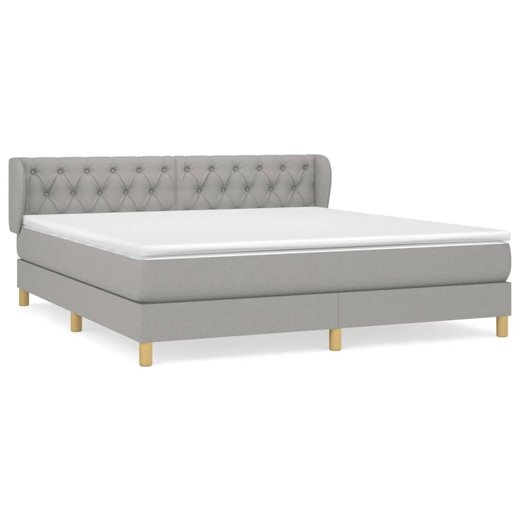 Cama box spring 160x200 Gris