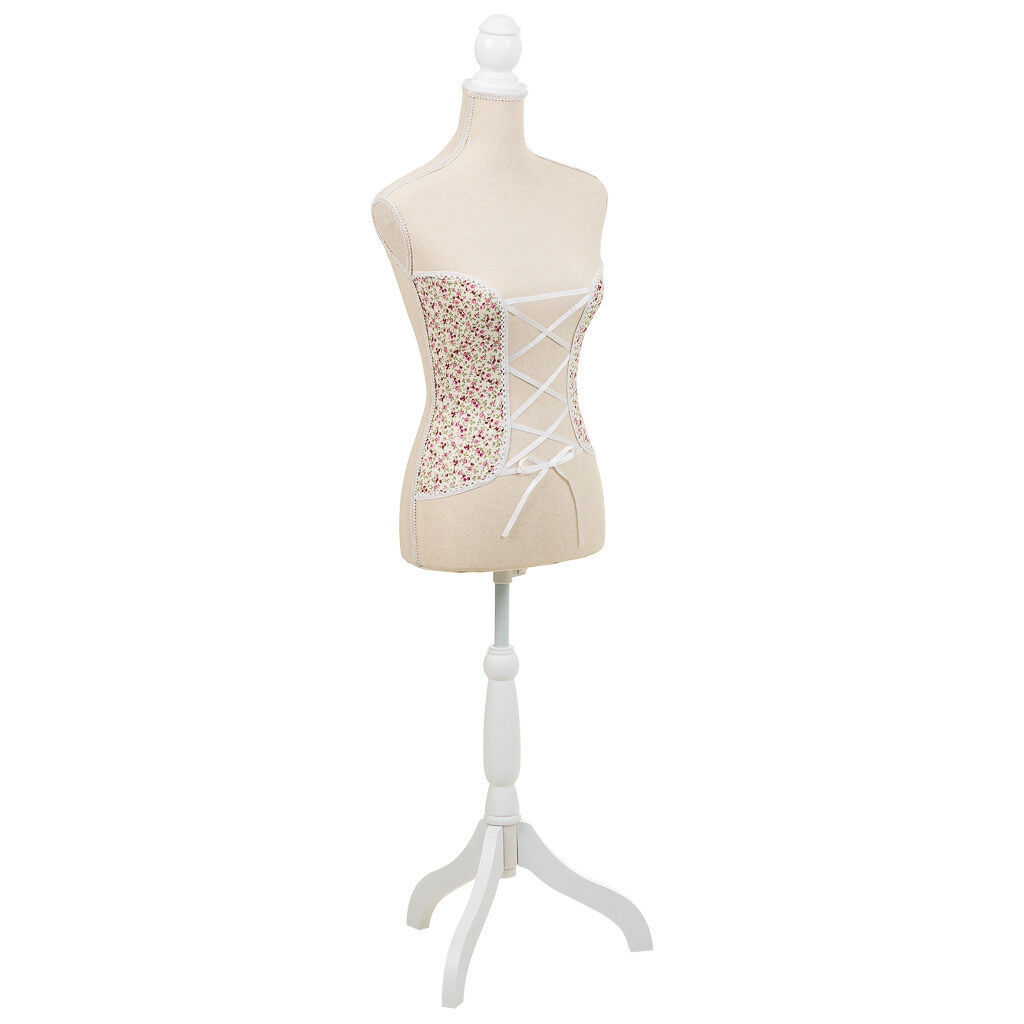 Maniquí de madera y espuma forrado de tela