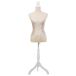 Maniquí de madera y espuma forrado de tela Maniquí de madera y espuma forrado de tela Beige