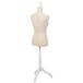 Maniquí de madera y espuma forrado de tela Maniquí de madera y espuma forrado de tela Beige