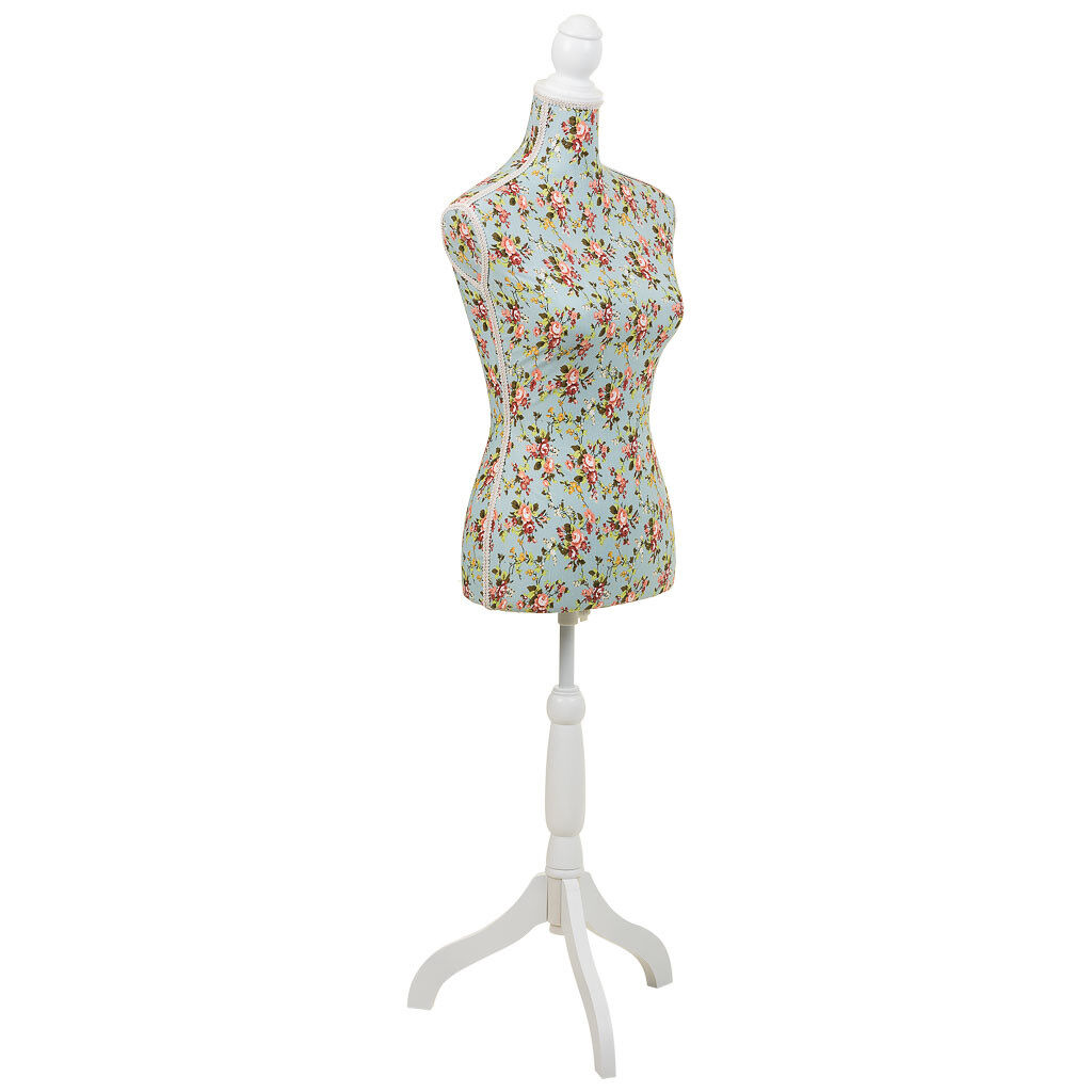 Maniquí de madera y espuma forrado de tela