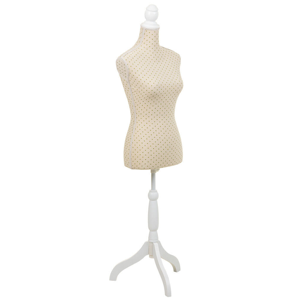 Maniquí de madera y espuma forrado de tela