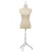 Maniquí de madera y espuma forrado de tela Maniquí de madera y espuma forrado de tela Beige