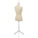 Maniquí de madera y espuma forrado de tela Maniquí de madera y espuma forrado de tela Beige