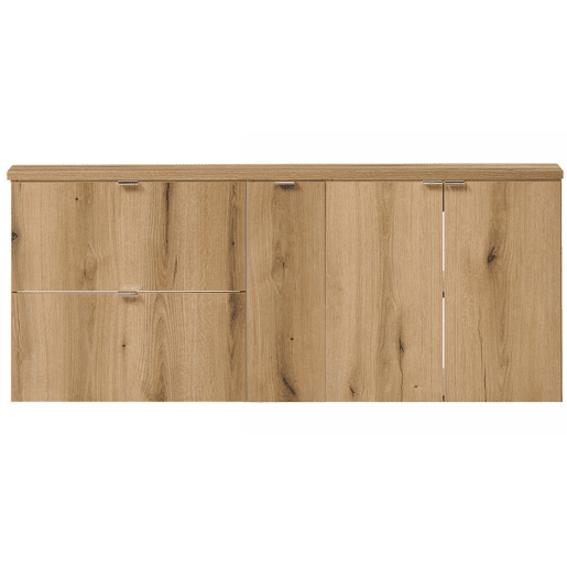 Móvel de casa de banho para lavatório Newport com 2 gavetas e 3 portas 140x60x40 cm MDF - Carvalho