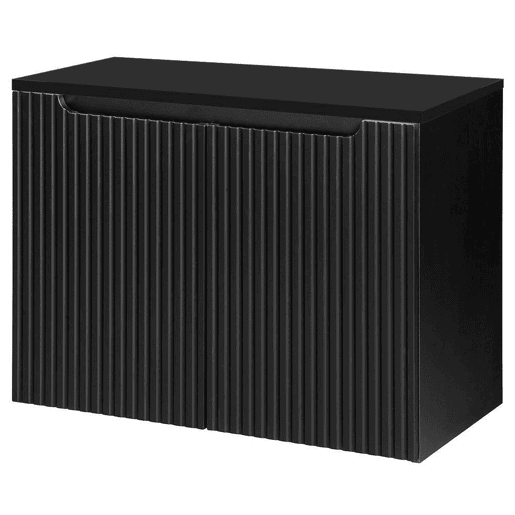 Móvel de casa de banho para lavatório Newport com 2 portas 80x60x40 cm - Preto en.casa