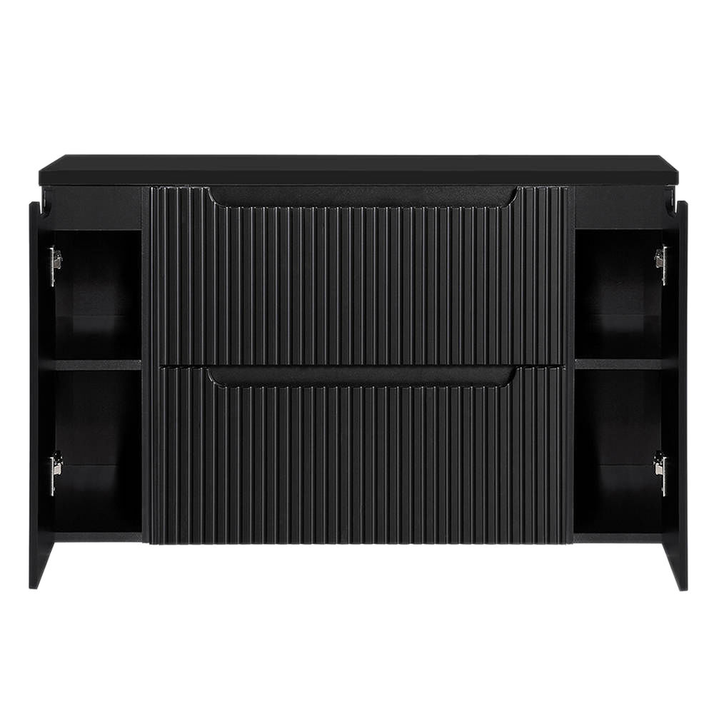 Mueble de baño bajo lavabo newport 120x60x40 cm - negro