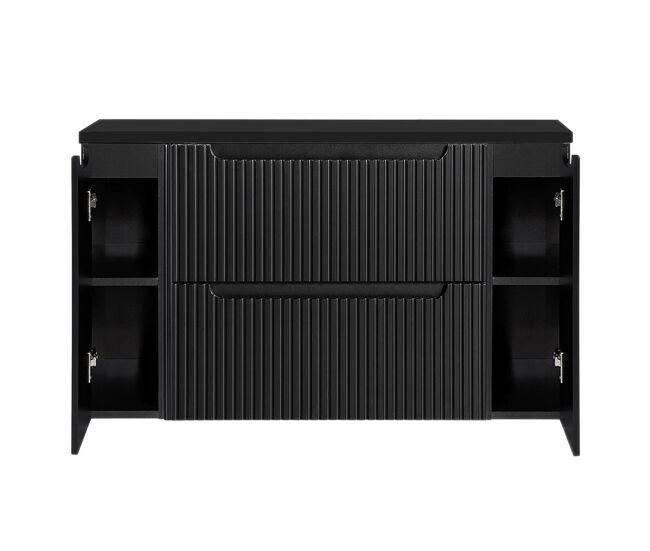 Mueble de baño bajo lavabo newport 120x60x40 cm - negro
