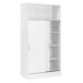 Armario hogar multiusos de gran capacidad con puertas correderas Armario hogar multiusos de gran capacidad con puertas correderas Blanco
