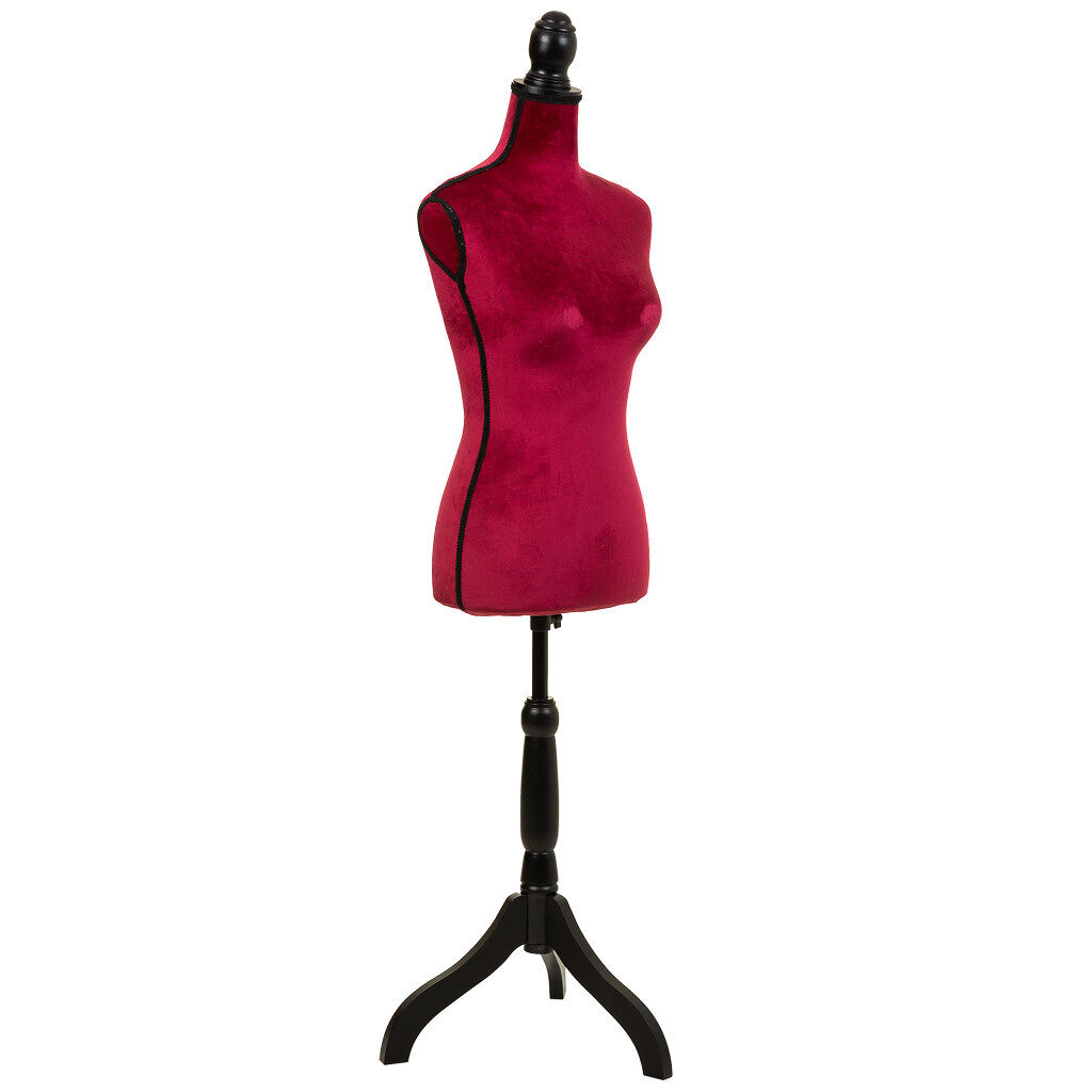 Maniquí de madera y espuma forrado de tela