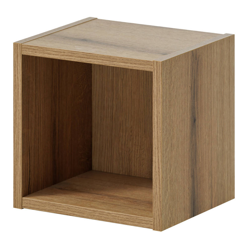 Estante cubo para baño newport aglomerado 27x25x21 cm - roble