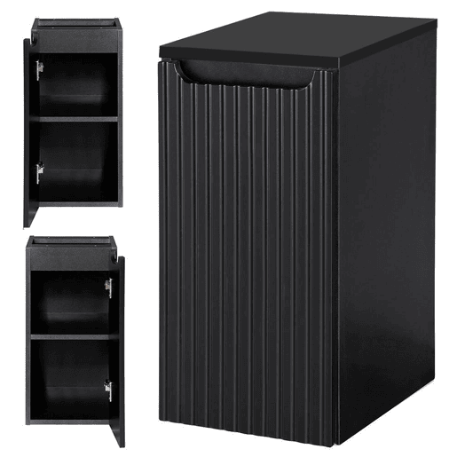 Móvel de casa de banho para lavatório Newport com porta 30x60x40 cm - Preto en.casa