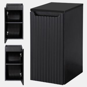 Móvel de casa de banho para lavatório Newport com porta 30x60x40 cm - Preto en.casa